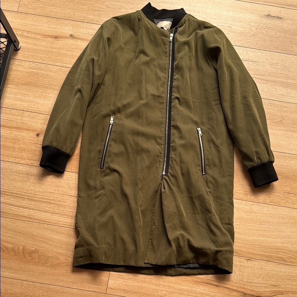 Olive Green Men's Bomber Jacket